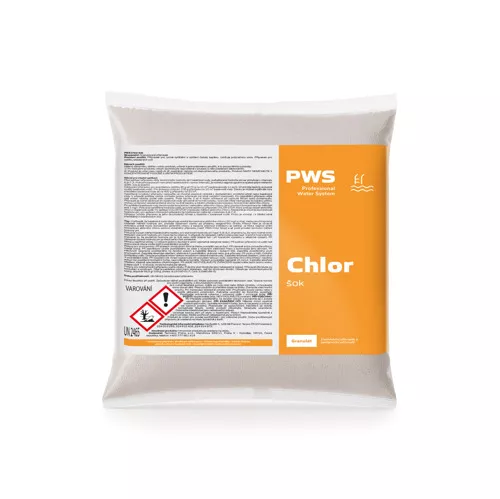 PWS Chlor šok 10kg - organický granulát - DOPLNĚNÍ