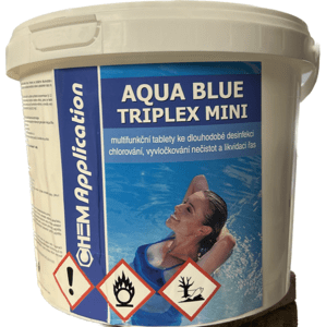 Triplex tablety MINI 3kg (po 20g) - chlor trio (kombi tablety) AQUA BLUE