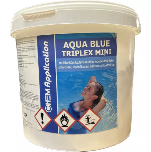 Triplex tablety MINI 5kg (po 20g) - chlor trio (kombi tablety) AQUA BLUE