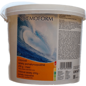 Chlorové tablety Maxi do bazénu - pomalurozpustné 3kg CHEMOFORM