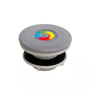SeaMAID bazénové LED světlo s tryskou VágnerPool (Světle šedá RAL7004) - 9LED RGB, 8,2W - pro fóliové bazény