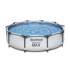 Bazén Bestway s konstrukcí 3,05 x 0,76 m světle šedý bez filtrace