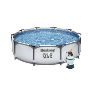 Bazén Bestway s konstrukcí 3,05 x 0,76 m světle šedý s pískovou filtrací  2m3/hod