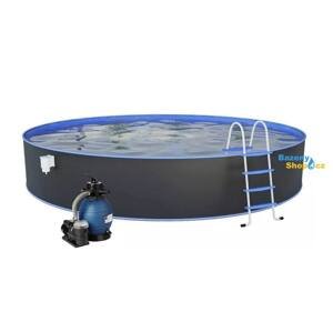 Bazén Nuovo 3,5 x 1,2m set Antracit + písková filtrace 4,5m3/hod