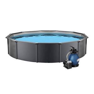 Bazén Nuovo de Luxe 3,6 x 1,2m set Antracit + písková filtrace 4,5m3/hod