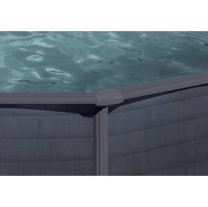 GRE Náhradní horní kryt sloupku bazénu 132cm Graphite - díl TPL+TP