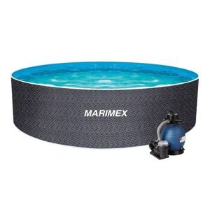 Bazén Orlando Premium DL 4,6 x 1,22 m, motiv Ratan s pískovou filtrací 4,5m3/hod