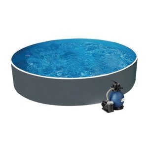 Bazén AZURO GRAPHIT 3,6 x 0,9m + písková filtrace 4,5m3/hod